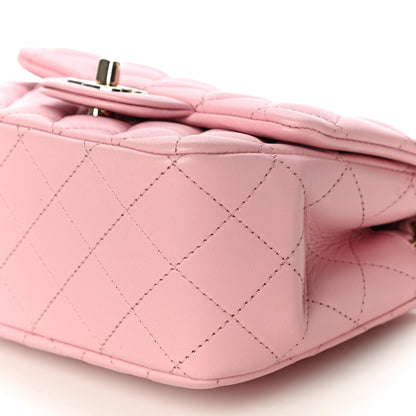 Chanel Lambskin Quilted Mini Square Flap Pink 9 of 10