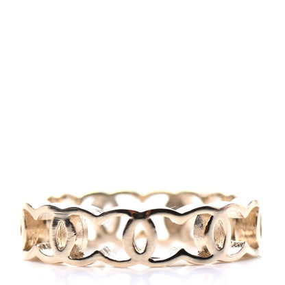 Chanel Metal Chain CC Ring 5 Gold 3 of 5