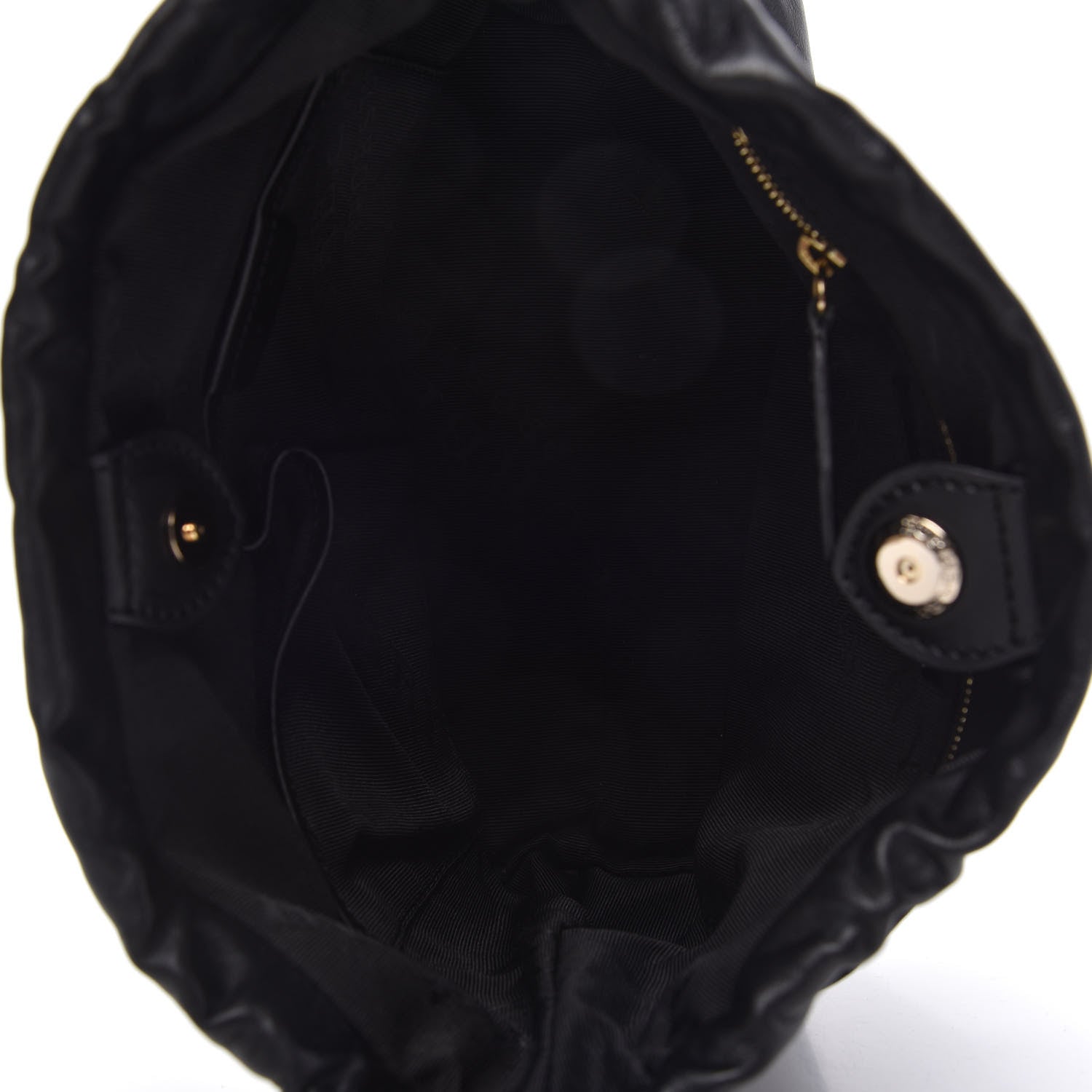 Burberry Prorsum Smooth Calfskin Small Drawstring Crossbody Black 5 of 9