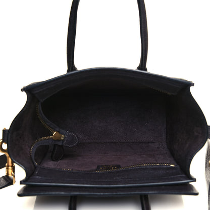 Celine Drummed Calfskin Nano Luggage Liquorice 4 of 14