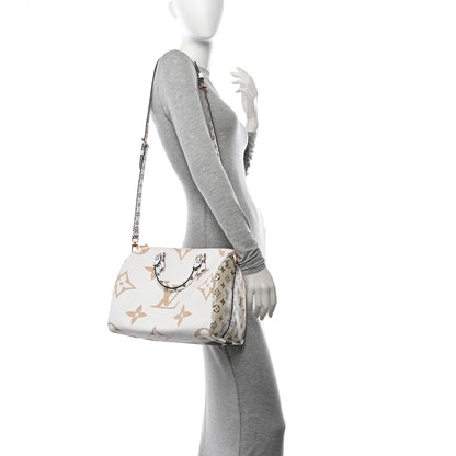 Louis Vuitton Monogram Giant Speedy Bandouliere 30 Kaki Beige 2 of 10