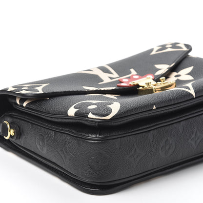 Louis Vuitton Empreinte Monogram Giant Crafty Pochette Metis Black Creme 5 of 10