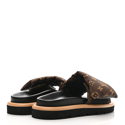 Louis Vuitton Nylon Monogram Pool Pillow Comfort Mule 38 Cacao Brown 4 of 8