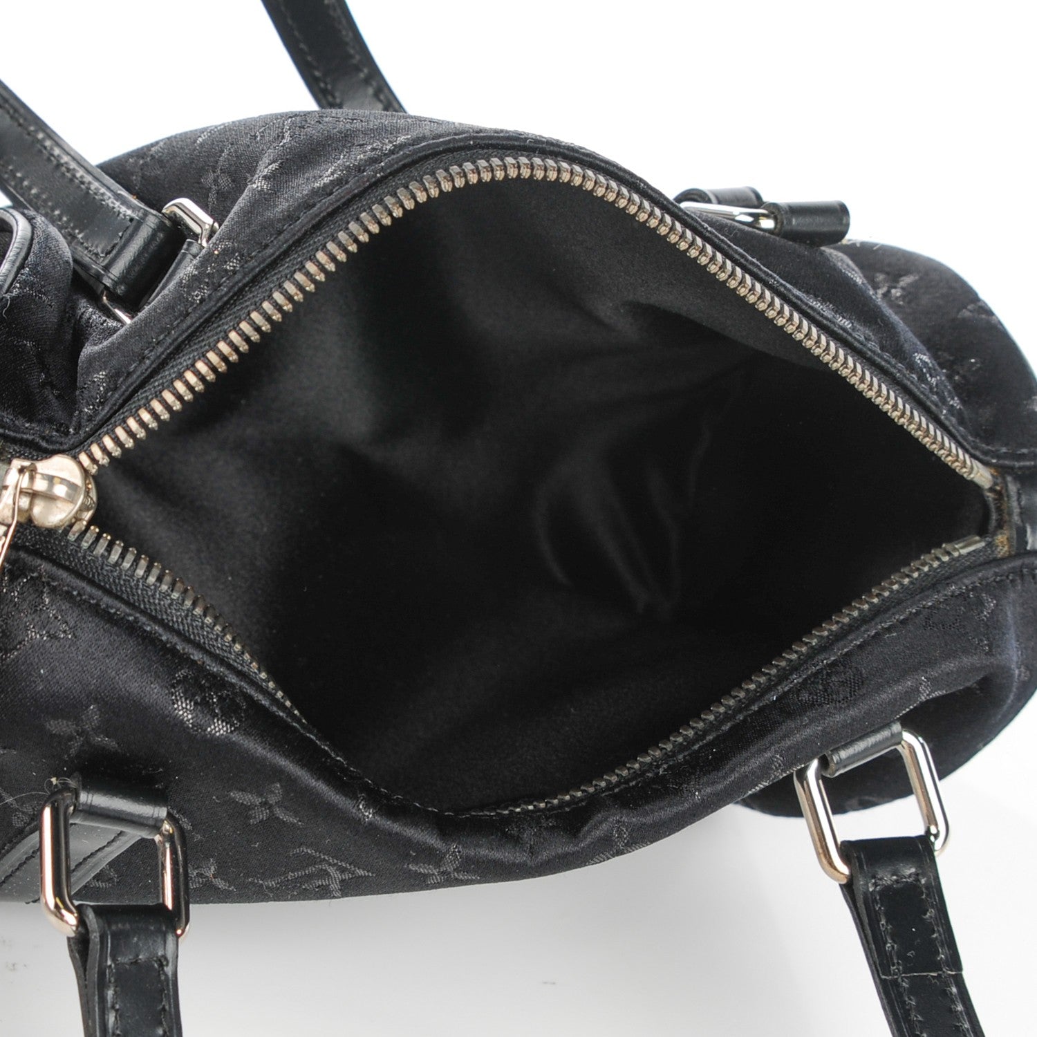 Louis Vuitton Satin Monogram Mini Papillon Black 5 of 7
