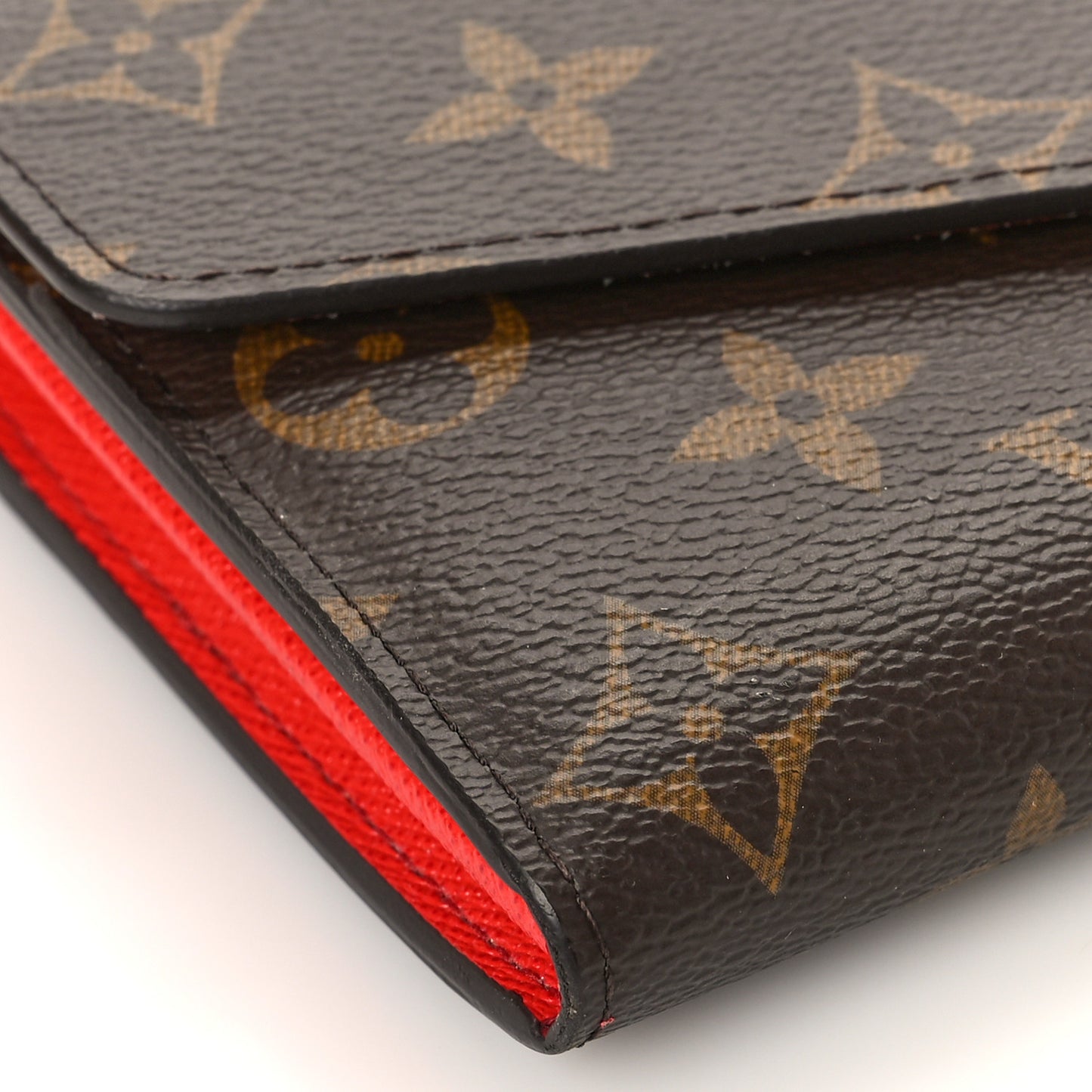 Monogram Sarah Wallet NM Coquelicot