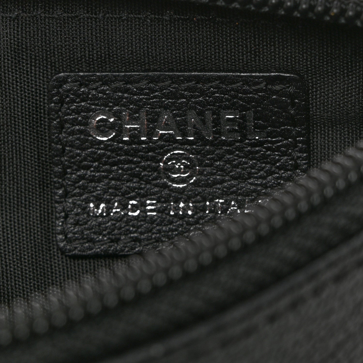 Chanel Calfskin Quilted CC Camellia Zip Around Coin Purse Black 6 of 8