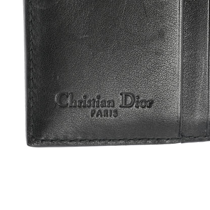 Christian Dior Lambskin Cannage Studded Lady Dior Compact Wallet Black 6 of 8