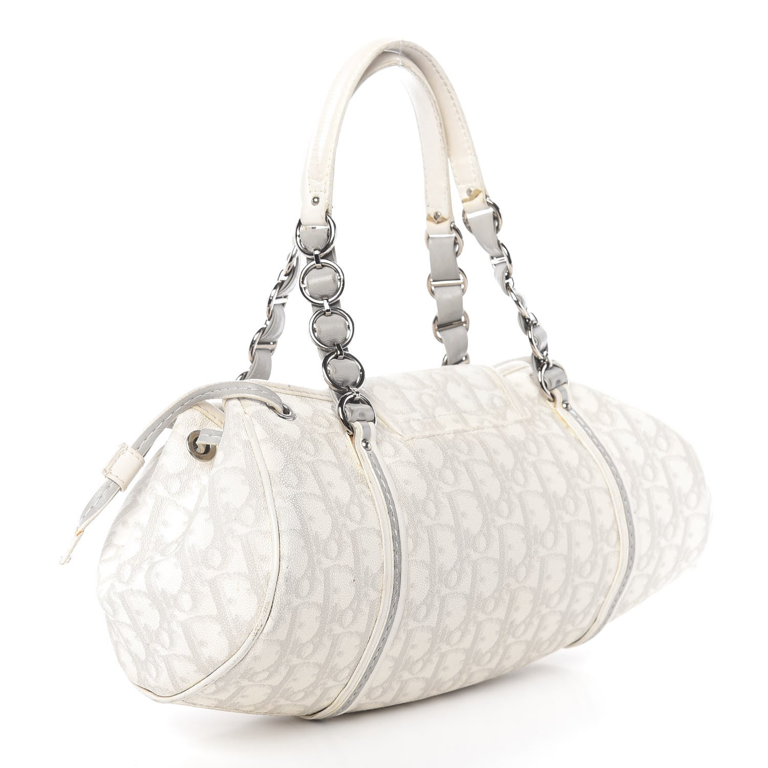 Christian Dior Monogram Romantique Trotter Bag Grey 3 of 22