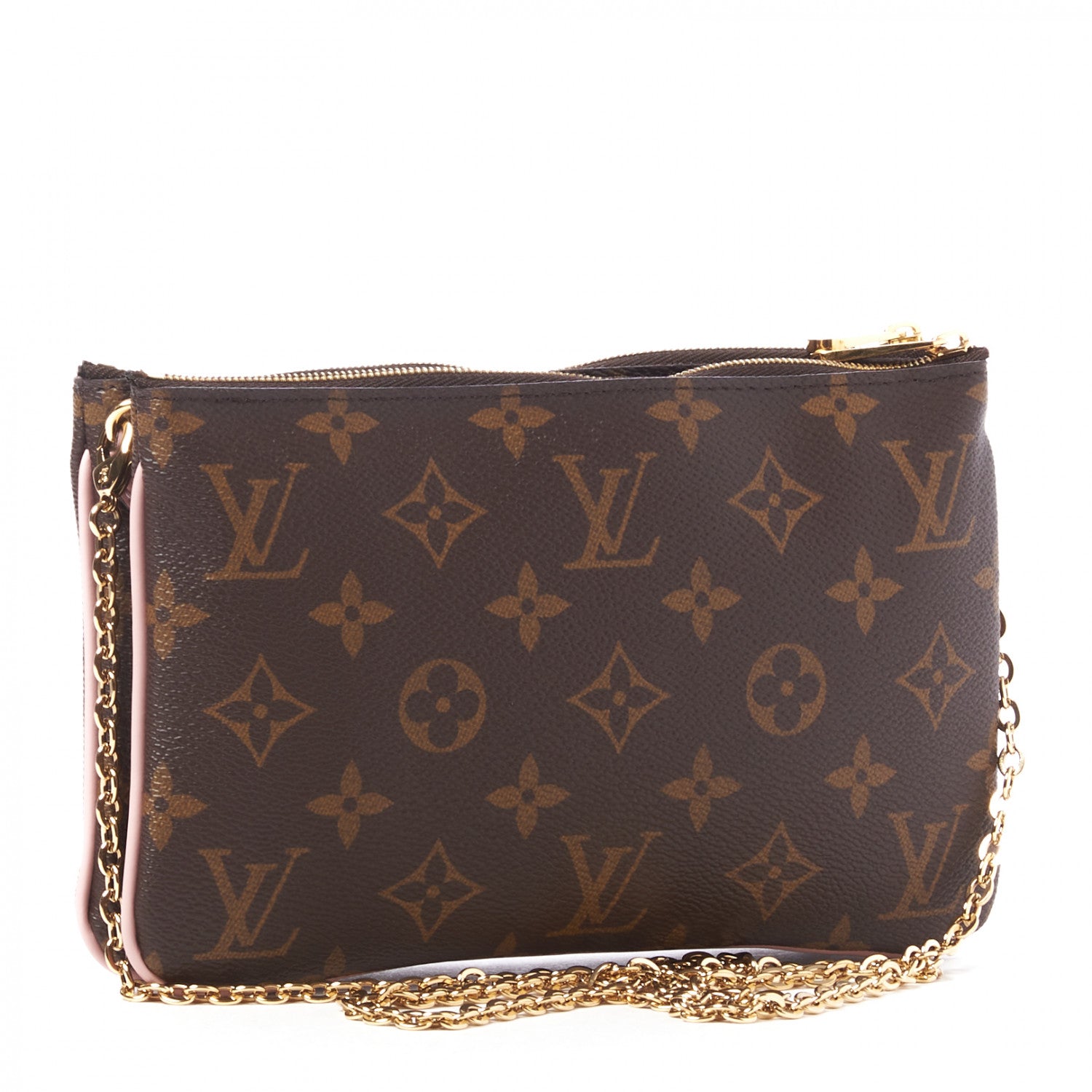 Louis Vuitton Monogram Blooming Flowers Double Zip Pochette 3 of 9