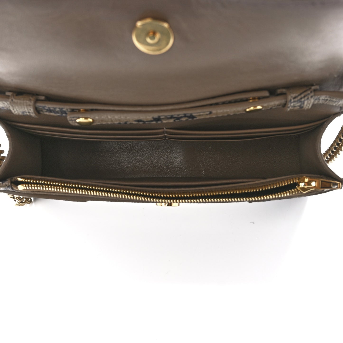 Coated Canvas BB Monogram Allover Logo Hourglass Chain Bag Beige Brown Black