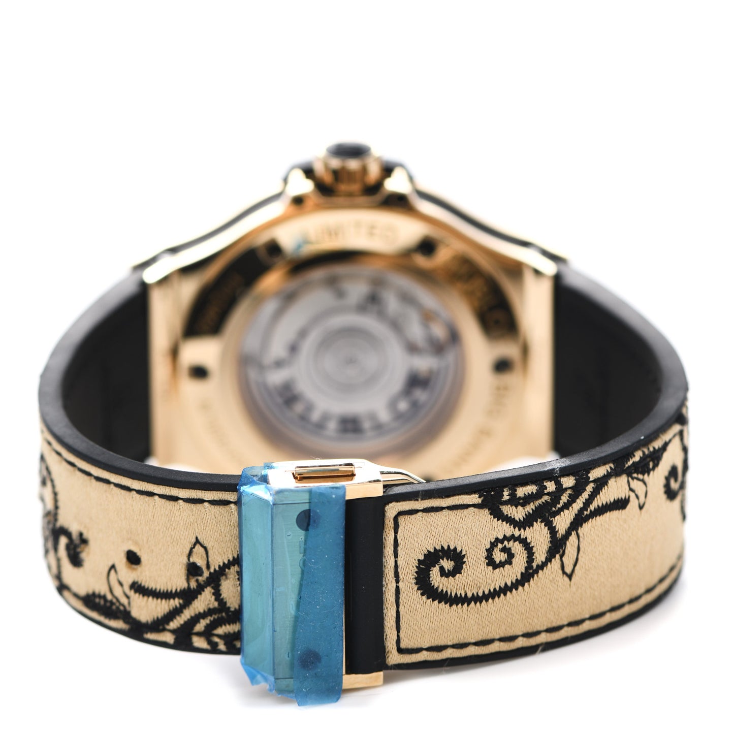 18K Yellow Gold Rubber Diamond 41mm Big Bang "Broderie" Limited Edition Automatic Watch 343.VX.6580.NR.BSK16
