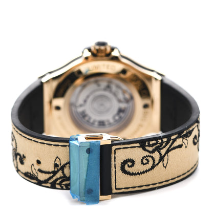 Hublot 18K Yellow Gold Rubber Diamond 41mm Big Bang "Broderie" Limited Edition Automatic Watch 343.VX.6580.NR.BSK16 3 of 4