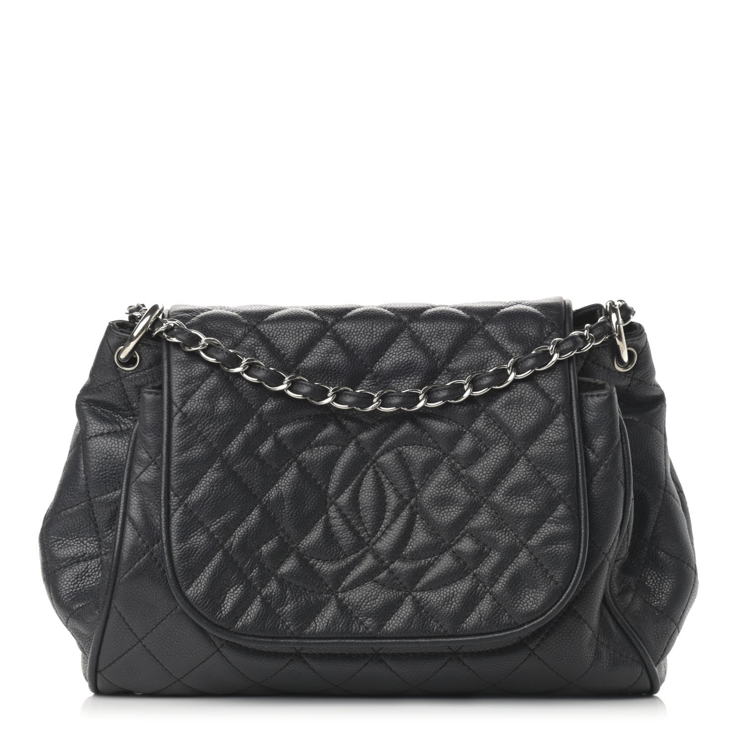 Chanel Caviar Quilted Timeless Accordion Flap Black 1 of 10