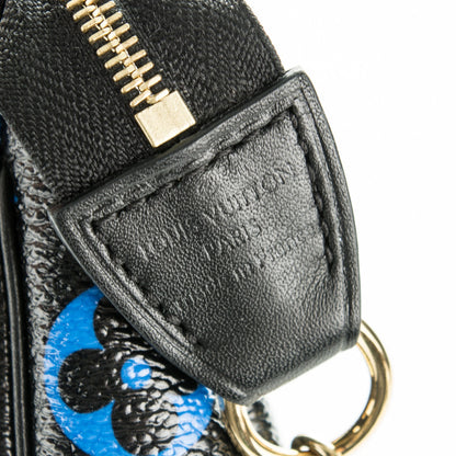 Louis Vuitton Colored Monogram Mini Pochette Accessories Blue Black 7 of 7