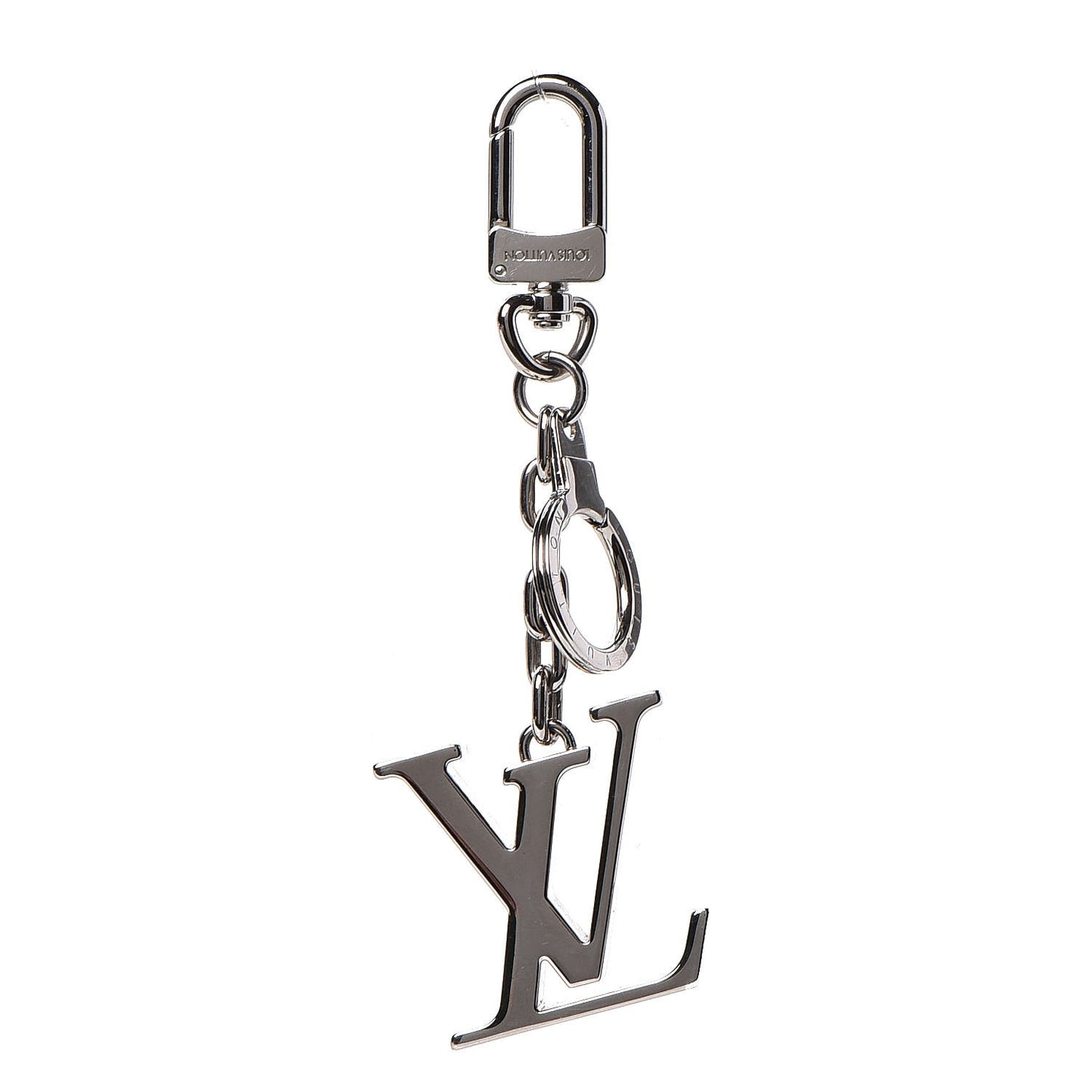Initials LV Key Holder Silver