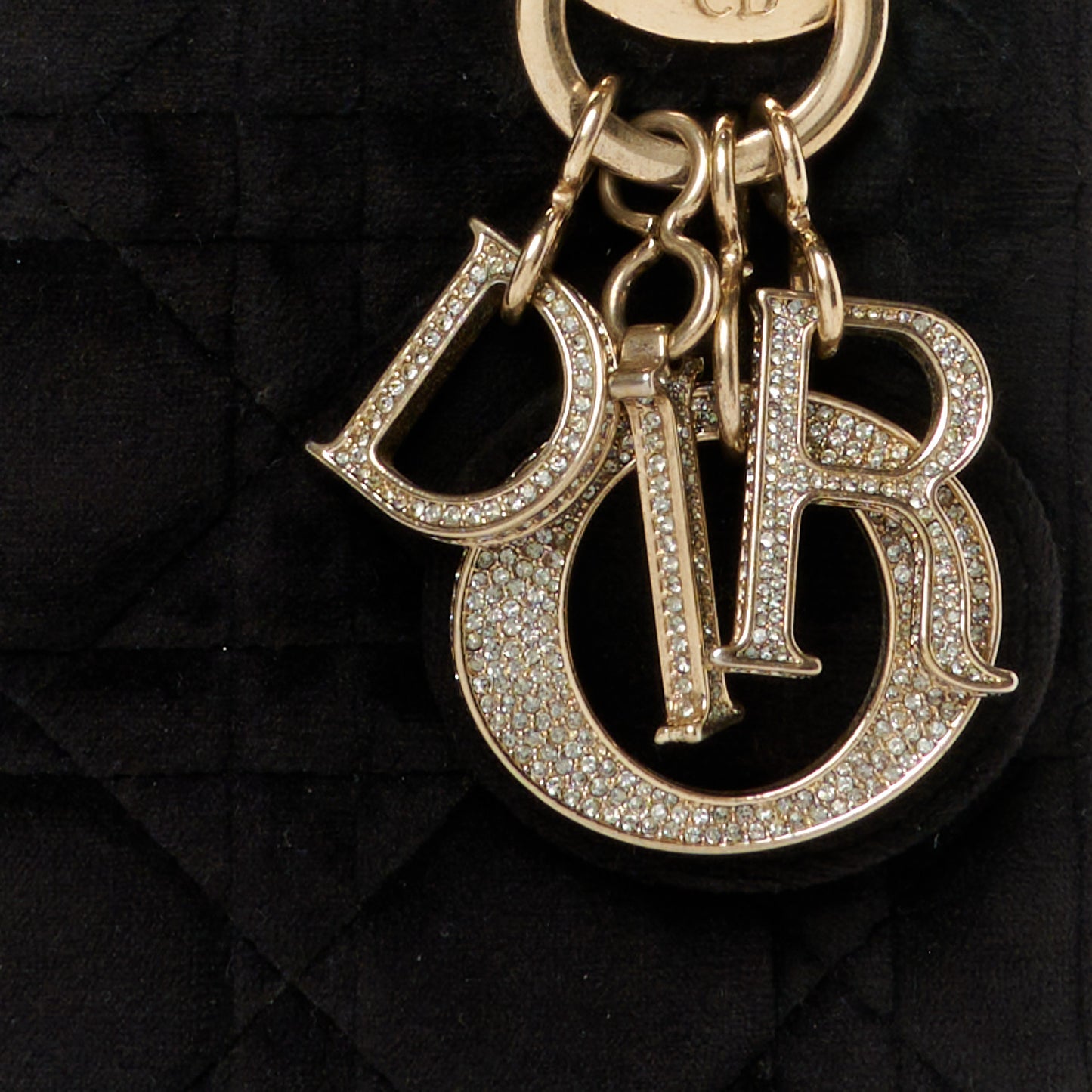 Velvet Mini Lady Dior Black