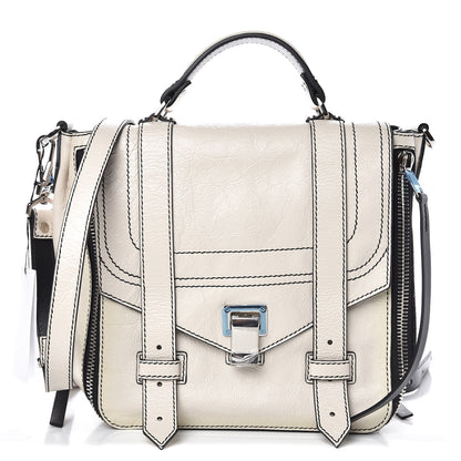Proenza Schouler Crackled Lambskin PS1 Plus Zip Backpack Clay 1 of 14