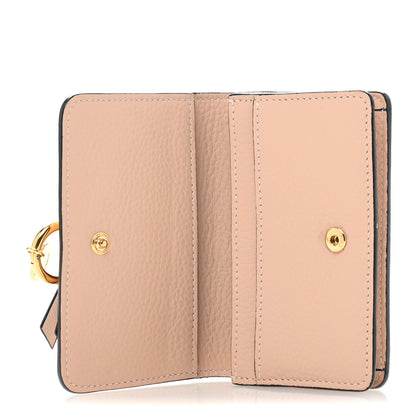 Chloe Calfskin Alphabet Card Holder Cement Pink 5 of 11