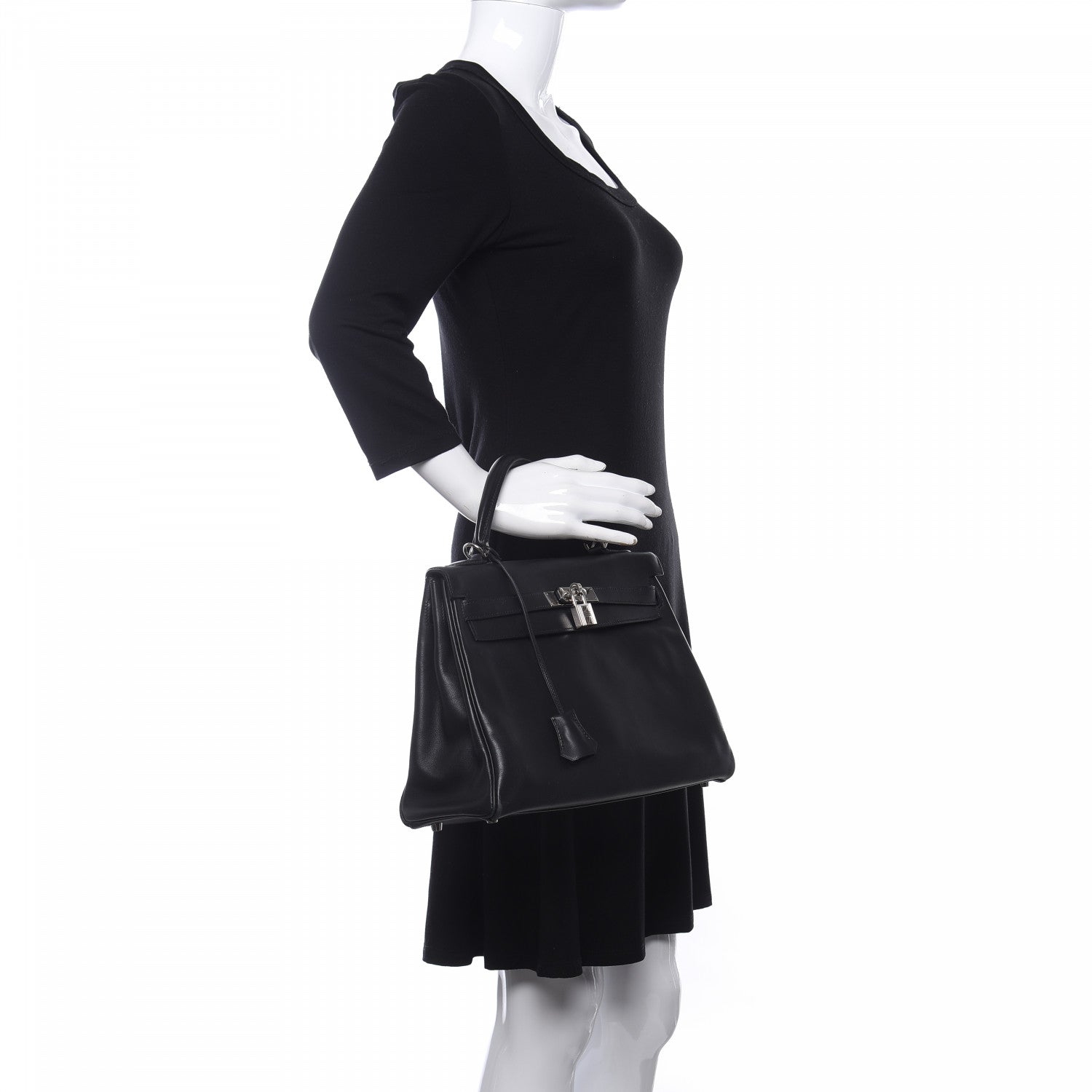 Hermes Swift Kelly 32 Black 2 of 19