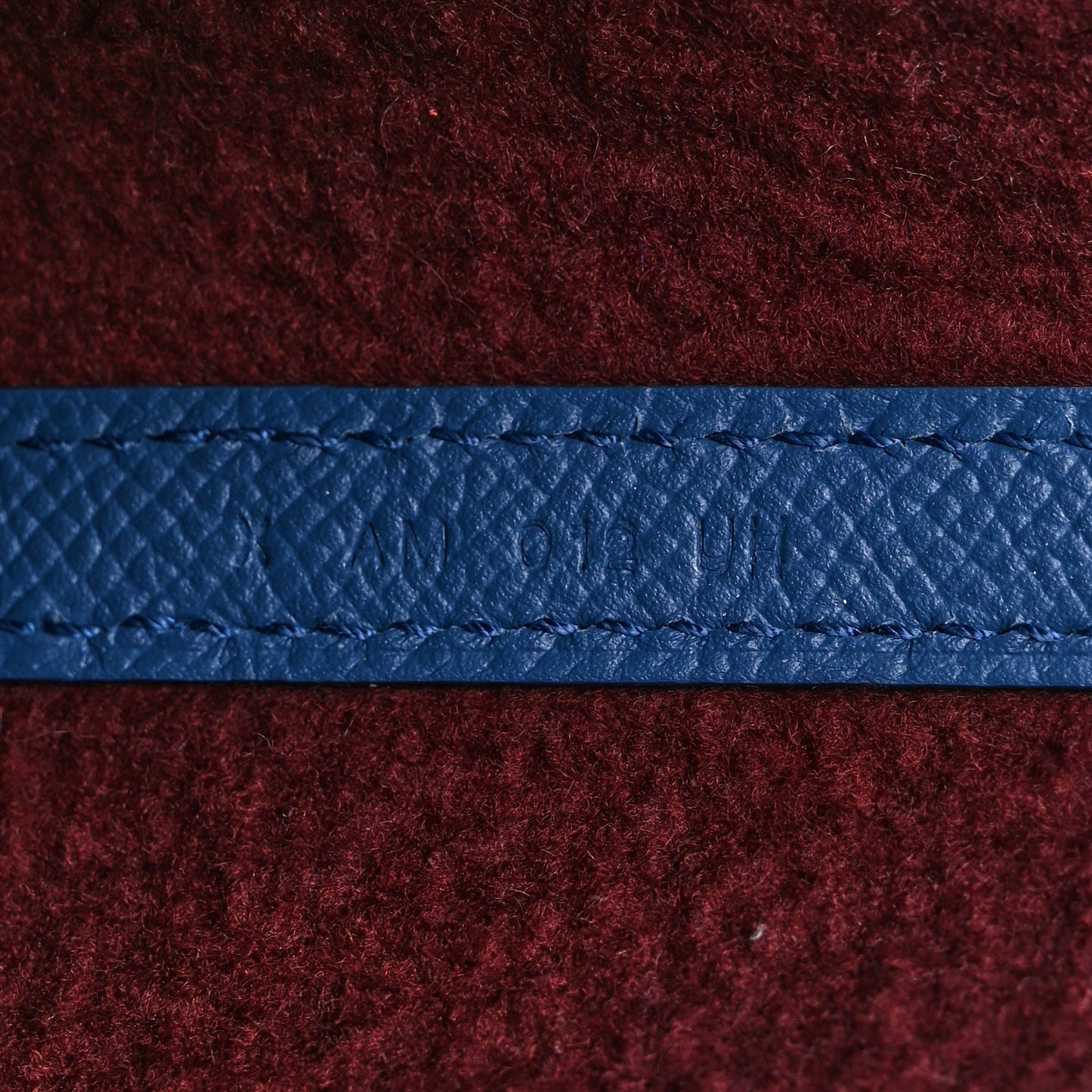 Felt Epsom Maxibox Cabas 30 Bordeaux Bleu Agate