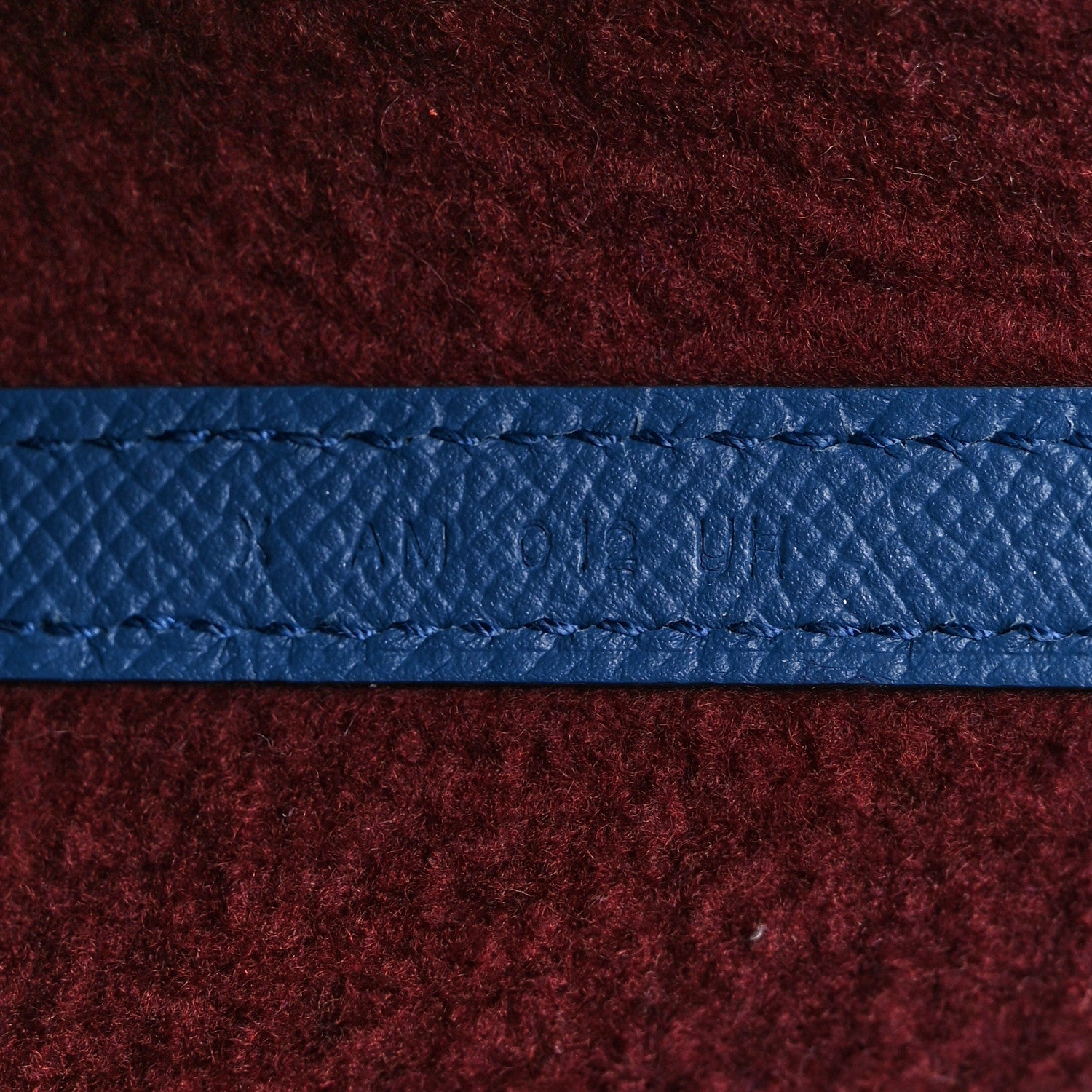 Hermes Felt Epsom Maxibox Cabas 30 Bordeaux Bleu Agate 7 of 19