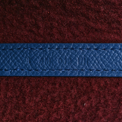 Hermes Felt Epsom Maxibox Cabas 30 Bordeaux Bleu Agate 7 of 19