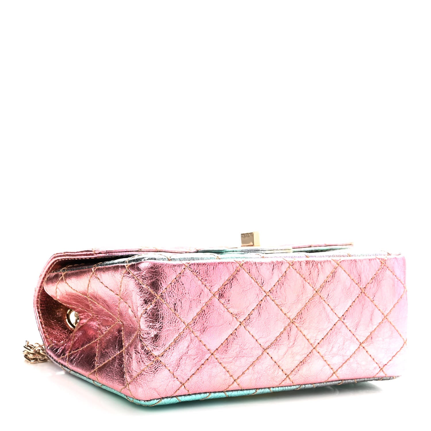 Chanel Metallic Goatskin Quilted Mini 2.55 Reissue Flap Multicolor 4 of 10