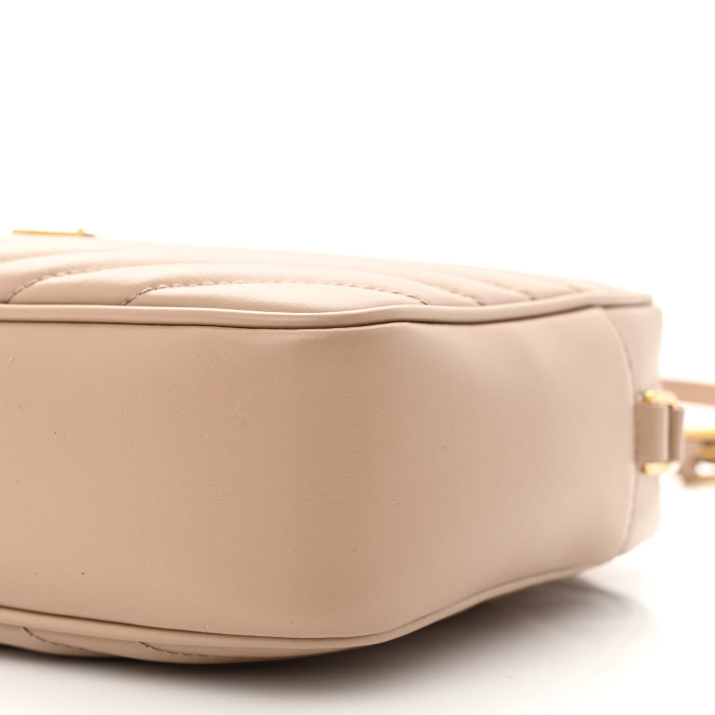 Calfskin Matelasse Monogram Lou Camera Bag Dark Beige
