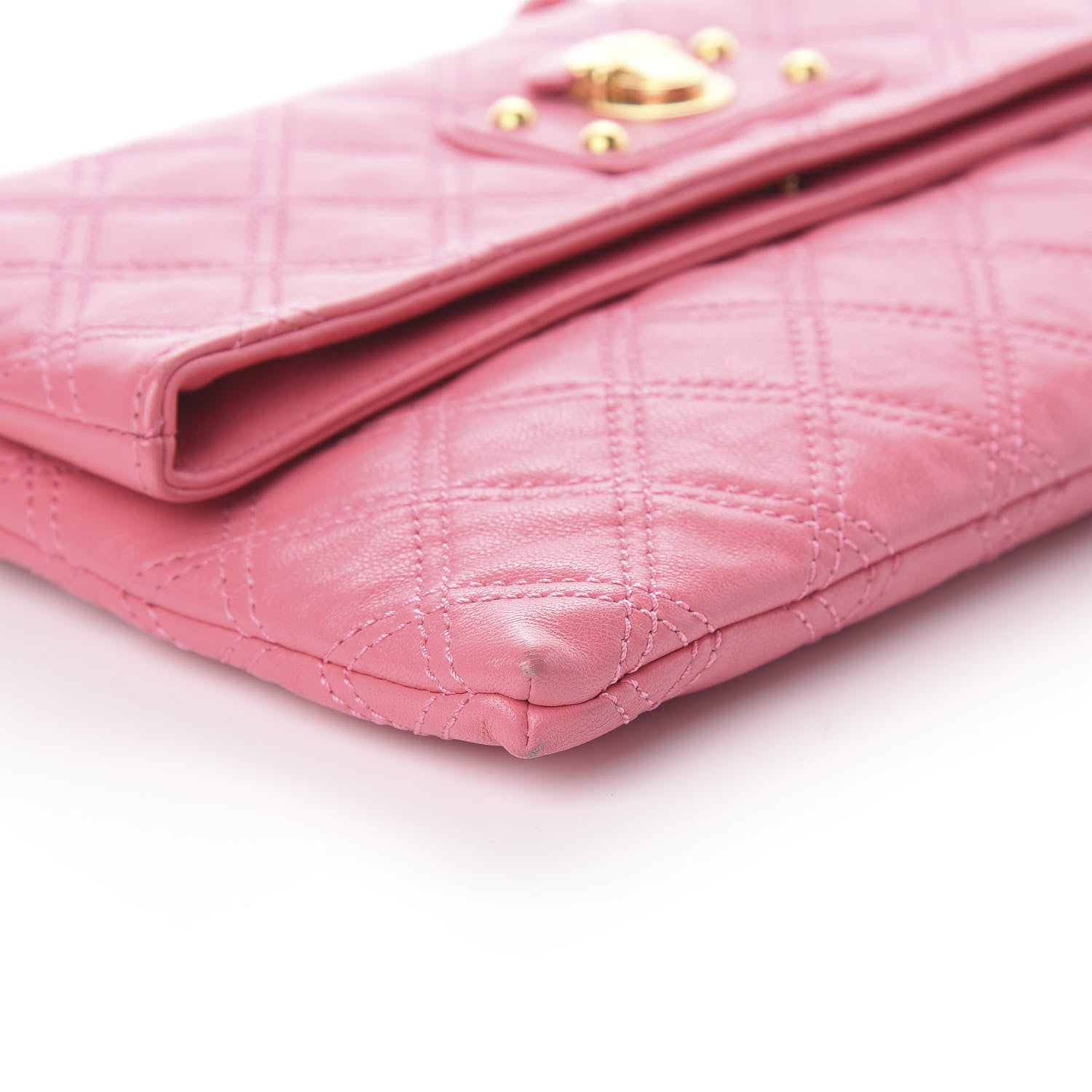 Marc Jacobs Lambskin Quilted The Single Crossbody Pink 5 of 8