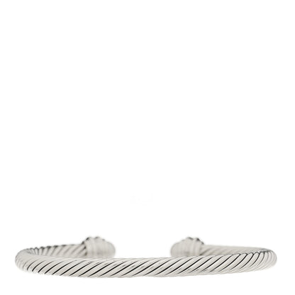 David Yurman Sterling Silver Diamond Pearl 5mm Cable Classics Princess Bracelet 2 of 3