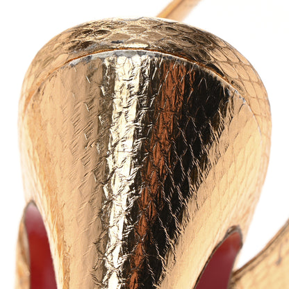 Christian Louboutin Ayers Metal Nodo 150 Pumps 36 Gold 10 of 12