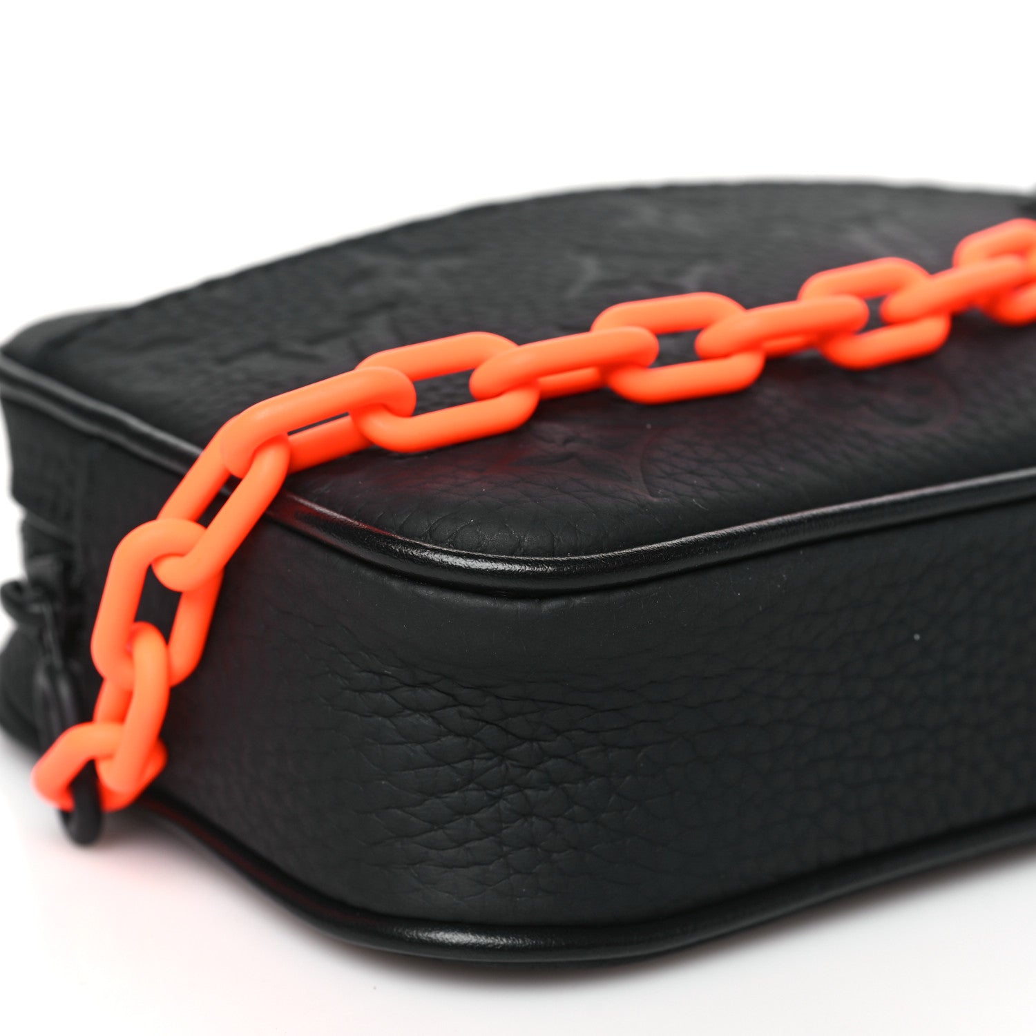 Louis Vuitton Taurillon Monogram Uniformes Solar Ray Soft Pochette Volga Belt Bag Black 9 of 10