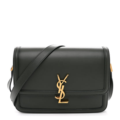 Saint Laurent Box Calfskin Monogram Medium Solferino Satchel Vert Fonce 1 of 11