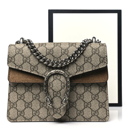 Gucci GG Supreme Monogram Mini Dionysus Shoulder Bag Taupe 12 of 12