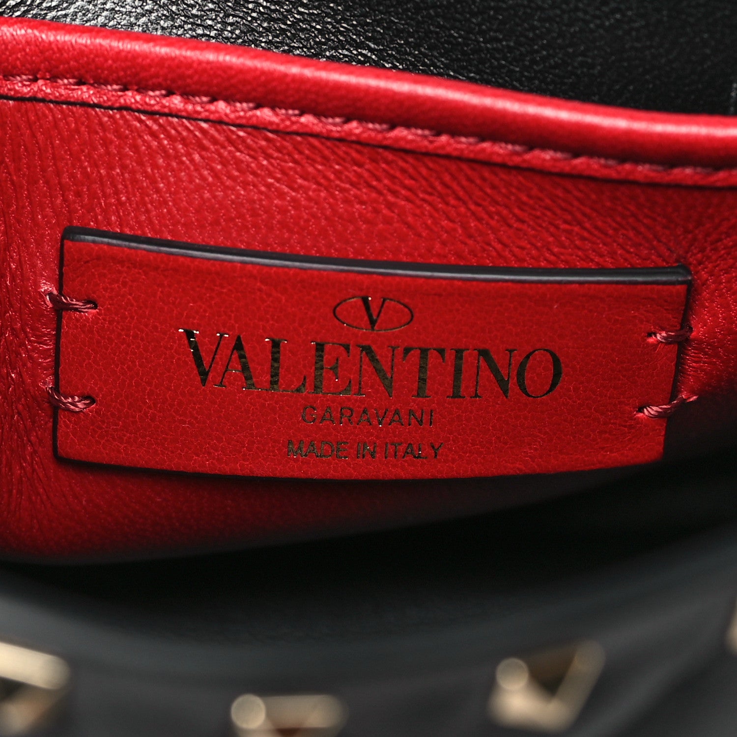 Valentino Garavani Nappa Small Rockstud Spike Shoulder Bag Black 6 of 8