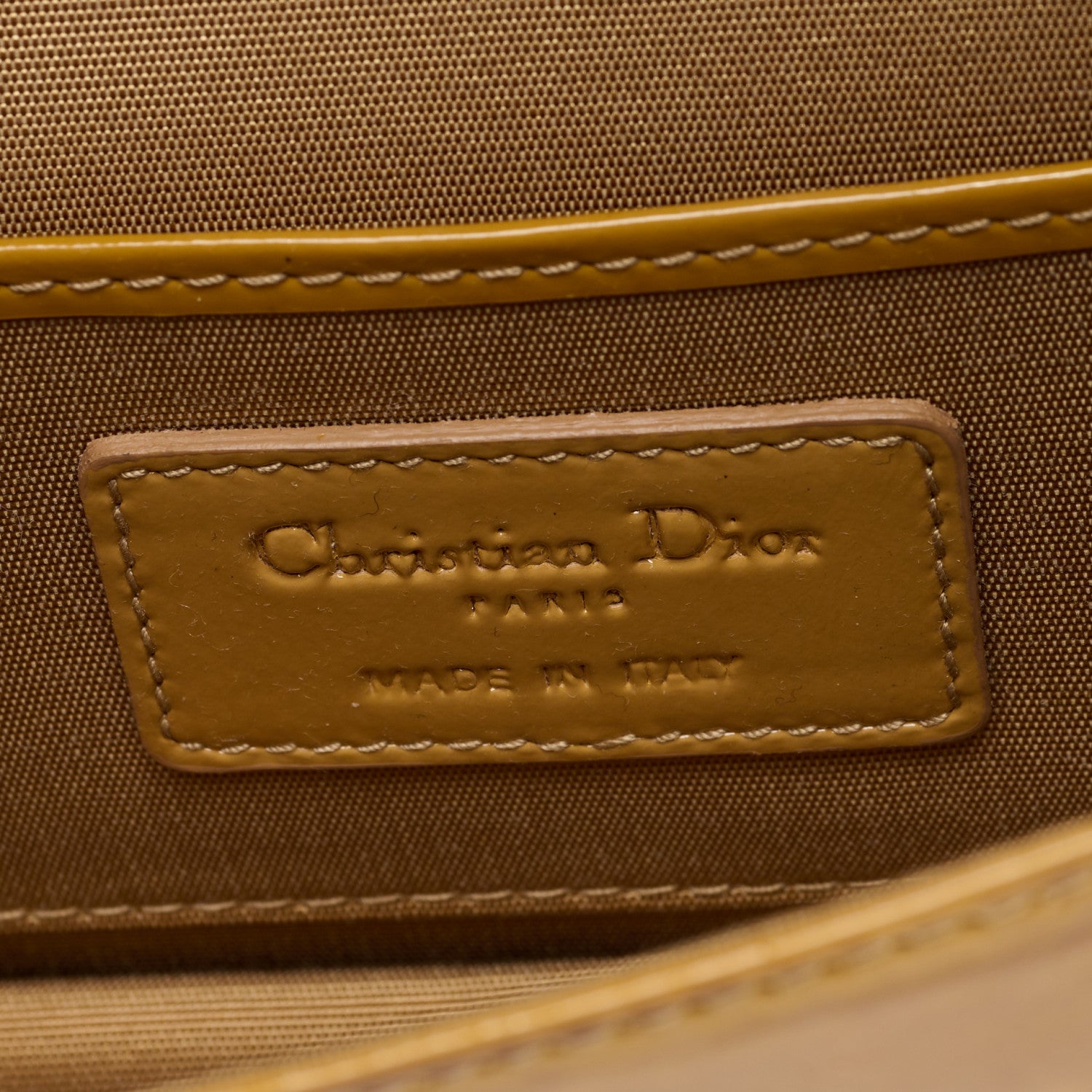 Christian Dior Patent Cannage Lady Dior Convertible Clutch Beige 6 of 12