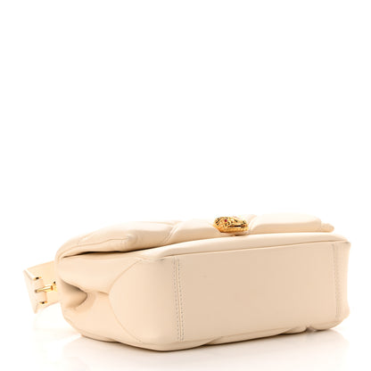 Bulgari Calfskin Matelasse Mini Serpenti Cabochon Crossbody Bag Ivory Opal 4 of 23