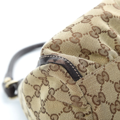 Gucci Monogram Medium D Gold Ring Hobo Dark Brown 9 of 12