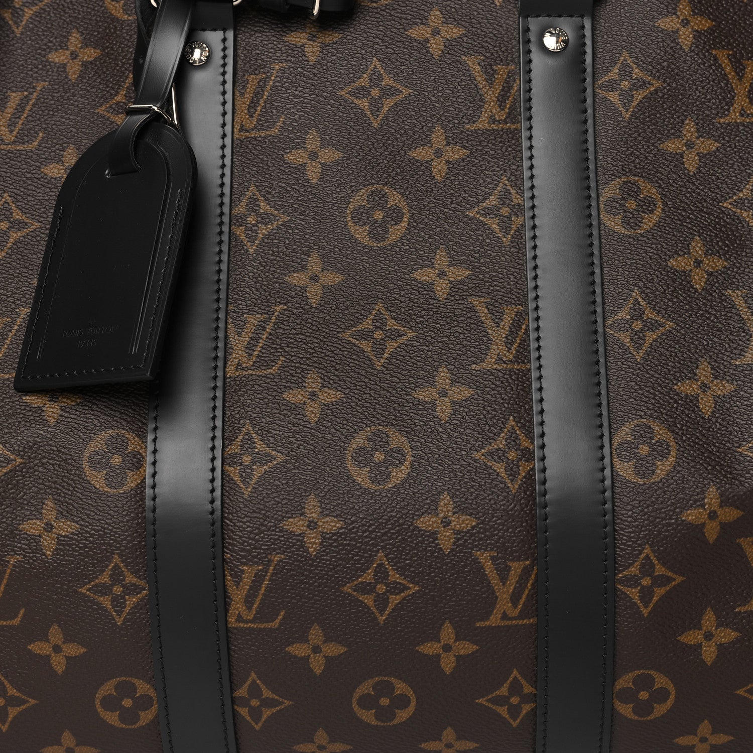 Louis Vuitton Monogram Macassar Keepall Bandouliere 45 7 of 9