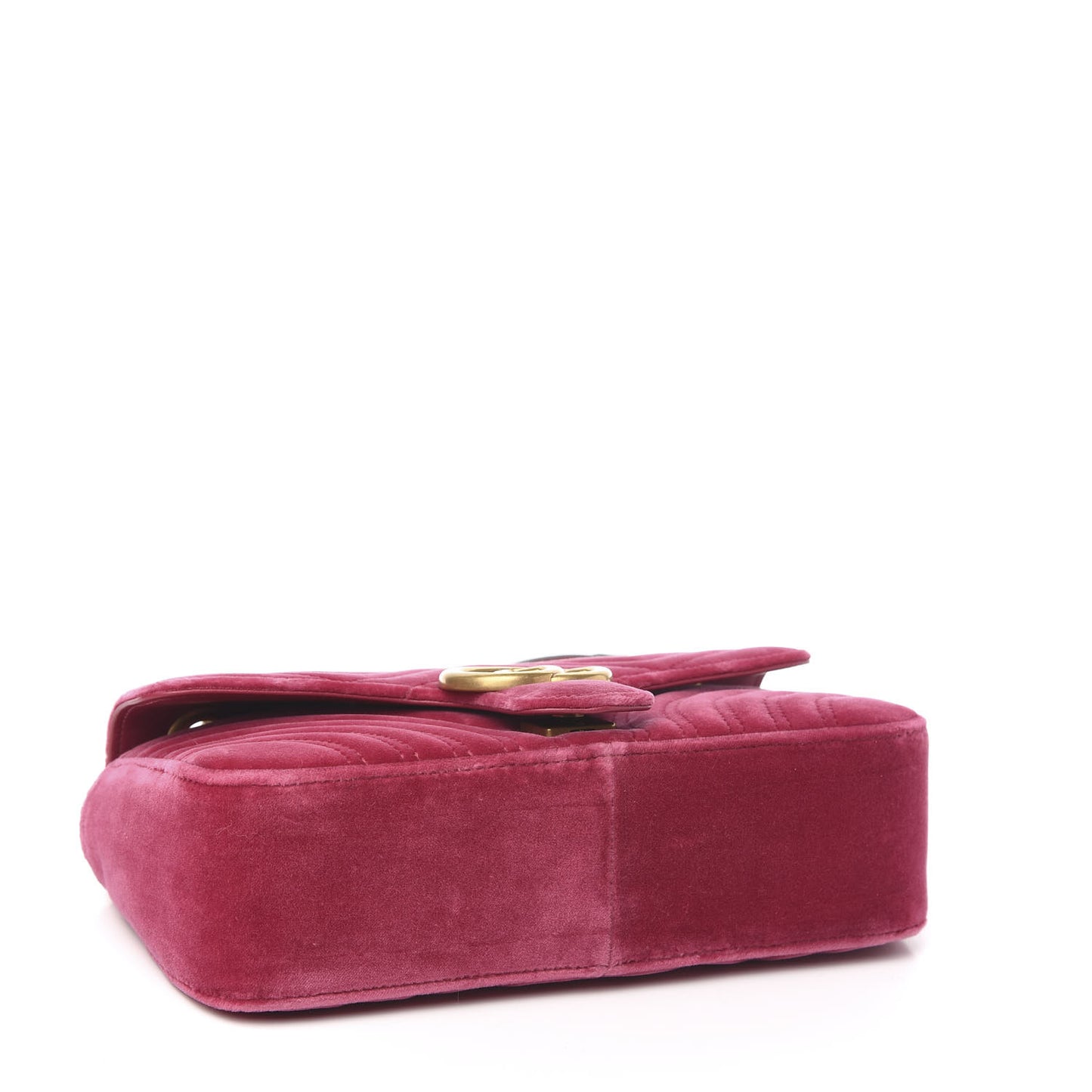 Velvet Matelasse Small GG Marmont Shoulder Bag Light Raspberry Rose