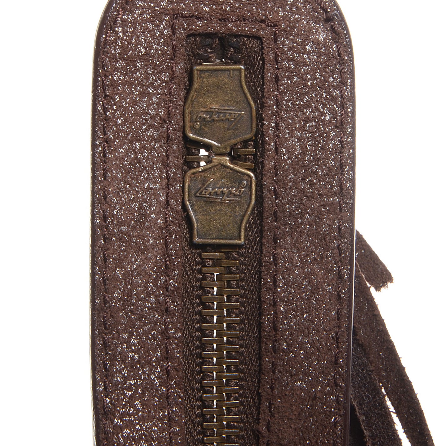 Metallic Craquele Calfskin Classic Hardware City Bronze