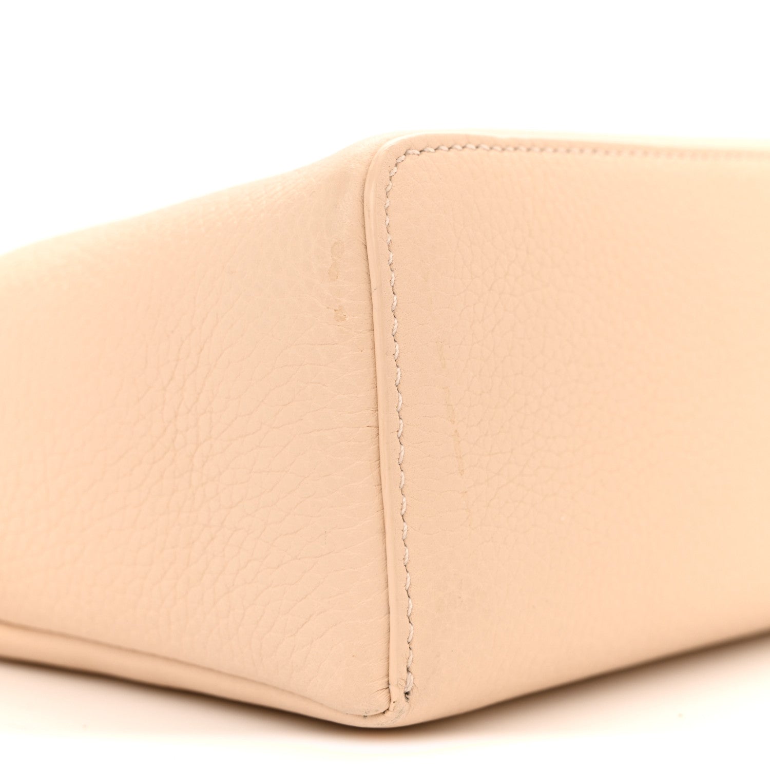 Loro Piana Grained Calfskin L19 Extra Pocket Pouch Creamed Honey 8 of 11