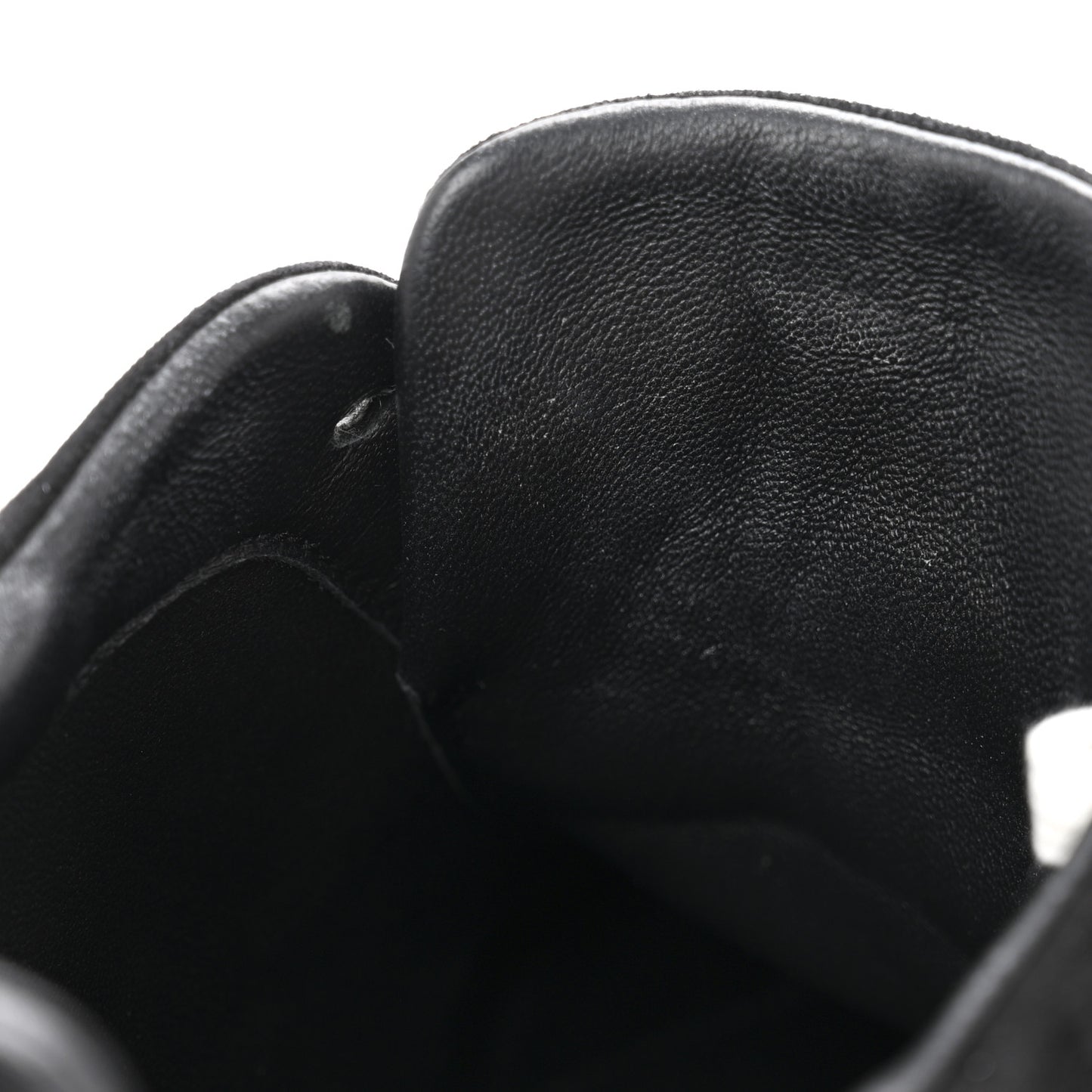 Goatskin Suede Goatskin Bouncing Sneakers 40.5 Black