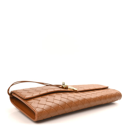 Bottega Veneta Nappa Intrecciato Long Andiamo Top Handle Clutch Cognac 4 of 7
