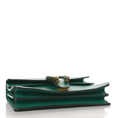 Gucci Pebbled Calfskin Small Dionysus Shoulder Bag Emerald 4 of 10