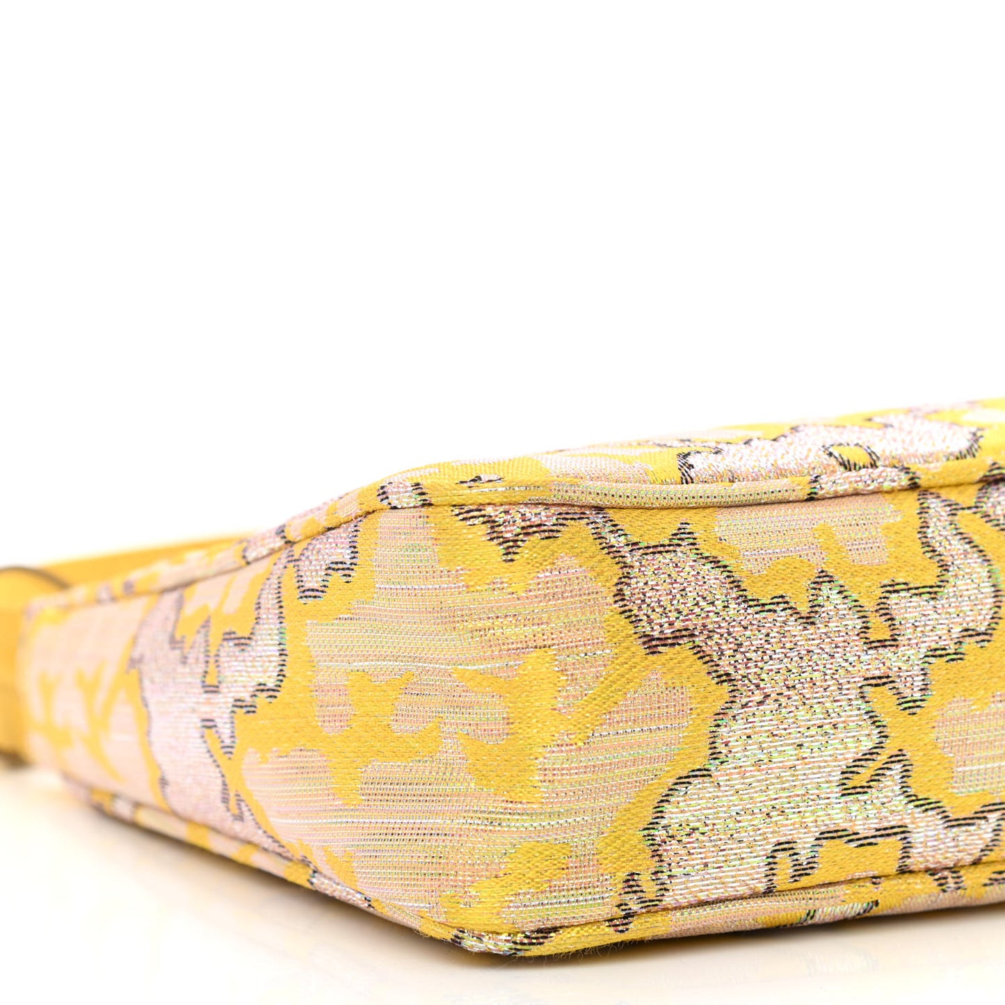 Broccato Mini Re-Edition 2000 Bag Limone Lurex
