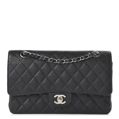 Chanel Caviar Quilted Medium Double Flap Black 1 of 12
