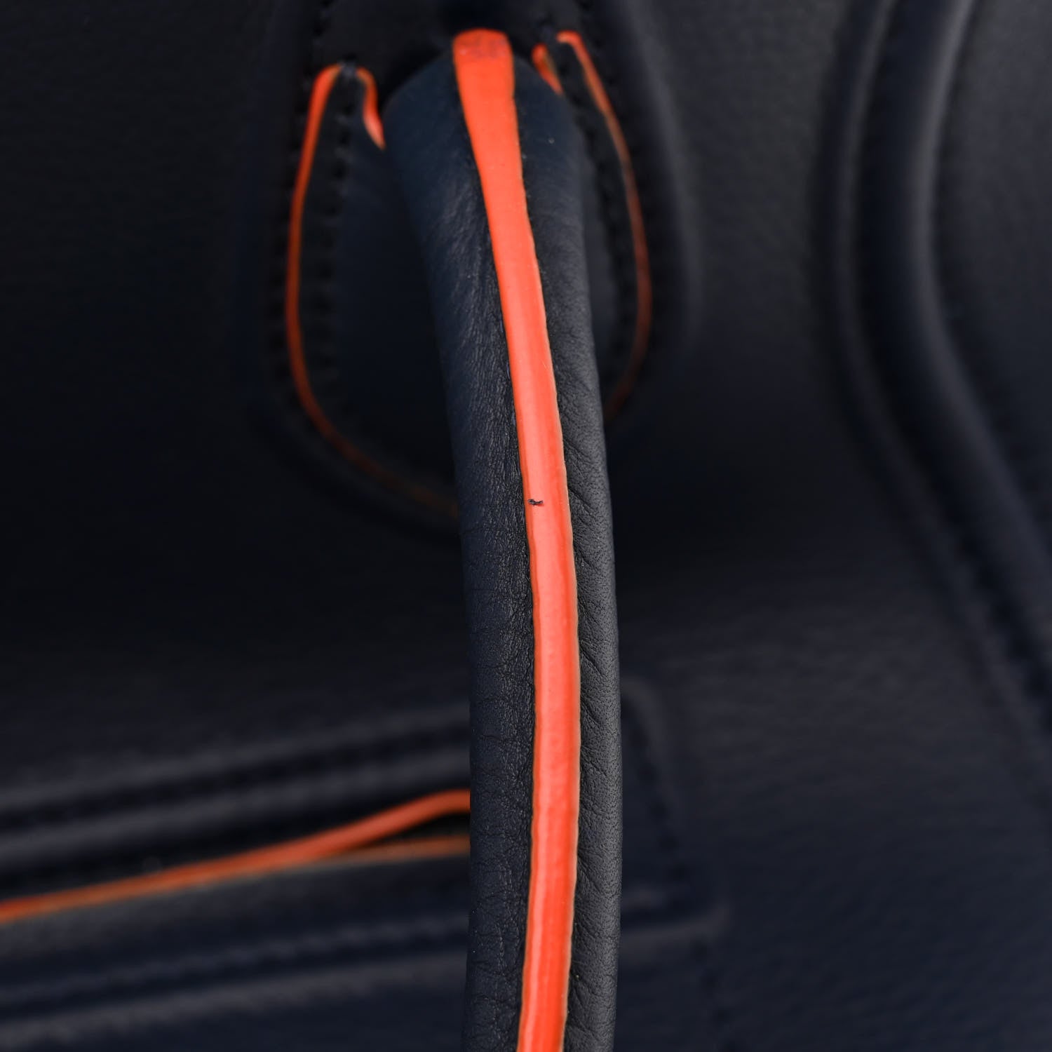 Celine Supple Calfskin Large Phantom Luggage Navy Blue Orange 14 of 17