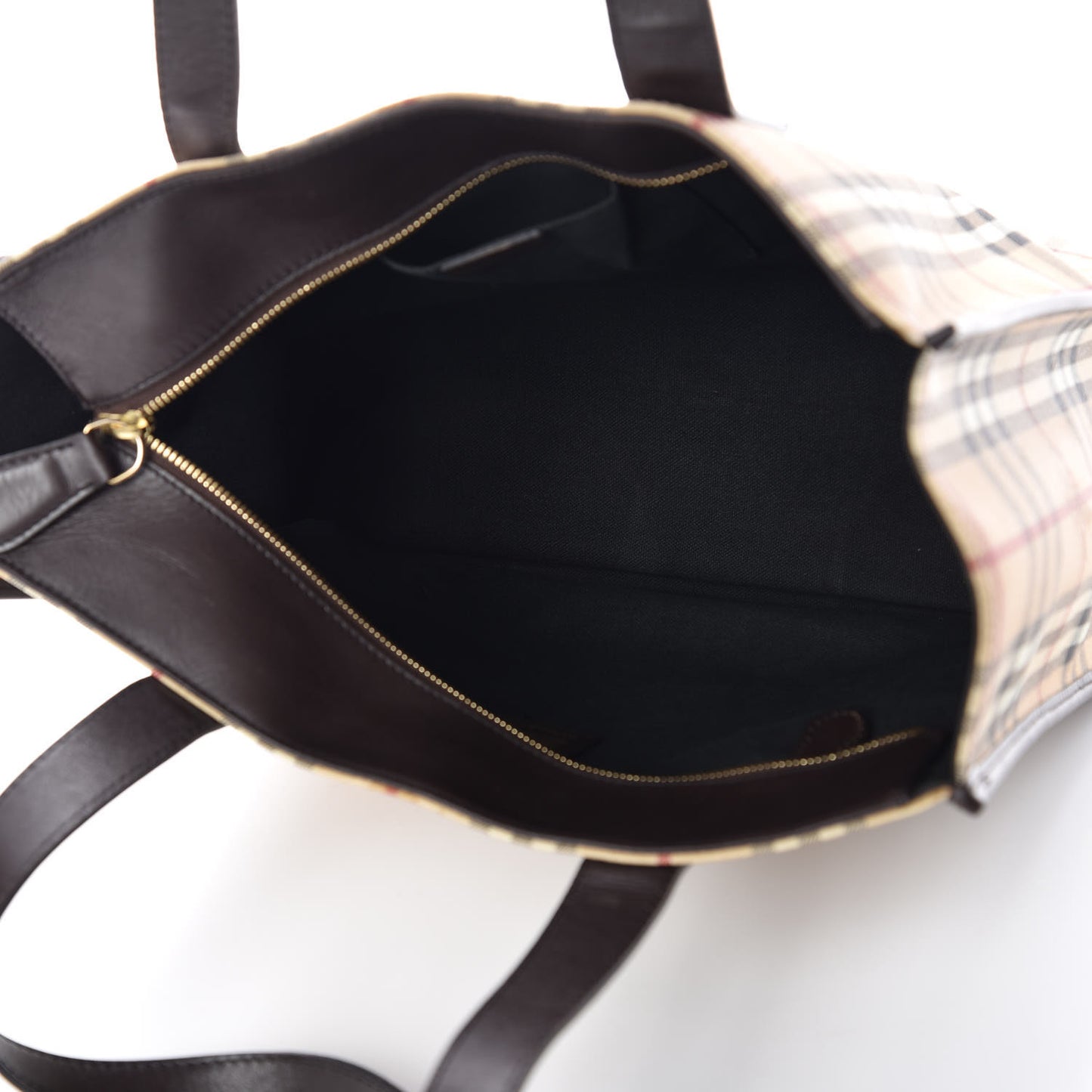 Haymarket Check Tote Chocolate