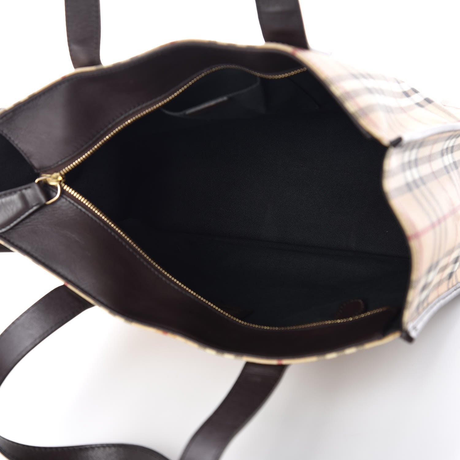 Burberry Haymarket Check Tote Chocolate 7 of 13